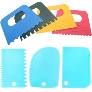 7PCS Plastic Thickened Palette Knife Pigment Scraper Set - Four Color Artistic Tool 7PCS Plastic Thickened Palette Knife Pigment Scraper Set - Four Color Artistic Tool