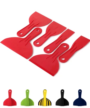 Plastic Putty Knife Set, 6 Pack Flexible Scrapers | for Spackling Paint Scraping Repair Plastic Putty Knife Set, 6 Pack Flexible Scrapers | for Spackling Paint Scraping Repair