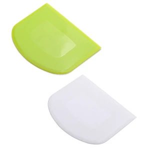 2 Pieces Dough Scraper Bowl Scraper Food-safe Plastic Dough Cutter Flexible Plastic Scraper Practical Bench Scraper Multipurpose Food Scrappers for Bread Dough Cake Fondant Icing, White, Green 2 Pieces Dough Scraper Bowl Scraper Food-safe Plastic Dough Cutter Flexible Plastic Scraper Practical Bench Scraper Multipurpose Food Scrappers for Bread Dough Cake Fondant Icing, White, Green