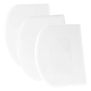 Dough Scraper Bench Scraper - 3P 4.7x3.7" Plastic Flexible Bowl Scraper, Sharp Edge & Angles Cake Scraper. Non-Slip Bakeware Decorating Tools Sculpting & Modeling Tools - Pure White Dough Scraper Bench Scraper - 3P 4.7x3.7" Plastic Flexible Bowl Scraper, Sharp Edge & Angles Cake Scraper. Non-Slip Bakeware Decorating Tools Sculpting & Modeling Tools - Pure White