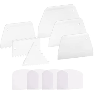 Cake Scraper Smoother Cake Icing Tool Set, Plastic Scraper Cake Frosting Scraper Smoother Combo for Buttercream Edge Decorating Cake Smoother Flexible for Baking Birthday DIY Kitchen (10 Pcs) Cake Scraper Smoother Cake Icing Tool Set, Plastic Scraper Cake Frosting Scraper Smoother Combo for Buttercream Edge Decorating Cake Smoother Flexible for Baking Birthday DIY Kitchen (10 Pcs)