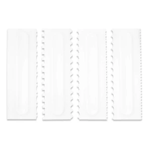Cake Scraper Set Decorating Comb and Icing Smoother Tool Mousse Butter Cream Cake Edge DIY Tool Plastic Sawtooth Cake Scraper Icing Smoother Comb Set Kitchen Baking Tools Christmas Gift (4 Pack) Cake Scraper Set Decorating Comb and Icing Smoother Tool Mousse Butter Cream Cake Edge DIY Tool Plastic Sawtooth Cake Scraper Icing Smoother Comb Set Kitchen Baking Tools Christmas Gift (4 Pack)