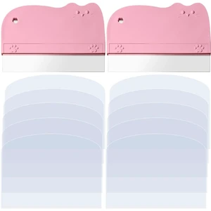 12 PCS Plastic Scraper Tool Set,Cake Smoother Scraper,Transparent Scrapers | Flexible Plastic Cake Scraper Smoother for Bakery Pastry Cake Decoration Kitchen DIY Baking Tool (pink) 12 PCS Plastic Scraper Tool Set,Cake Smoother Scraper,Transparent Scrapers | Flexible Plastic Cake Scraper Smoother for Bakery Pastry Cake Decoration Kitchen DIY Baking Tool (pink)