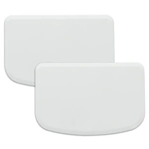 Plastic Bench Scraper for Baking - 2 White Bowl Scraper - Flexible Food Safe Dough Scraper Multipurpose Good Grip Curved and Flat Edge Dough Cutter - Essential Pan Scraper for Kitchen Use Plastic Bench Scraper for Baking - 2 White Bowl Scraper - Flexible Food Safe Dough Scraper Multipurpose Good Grip Curved and Flat Edge Dough Cutter - Essential Pan Scraper for Kitchen Use