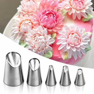5 Pieces Rose Flower Piping Tips Set Cake Decorating Tips Icing Piping Nozzles Set Cupcake Decorating Kit Cupcake Pastry Tool 5 Pieces Rose Flower Piping Tips Set Cake Decorating Tips Icing Piping Nozzles Set Cupcake Decorating Kit Cupcake Pastry Tool