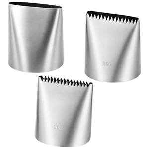 3 Pcs Large Frosting Piping Tips Set for Cake Decorating, Stainless Steel Icing Piping Nozzles, Large Cake Pipings Tip Accessories for Cookie Cupcake Baking Buttercream Decorating 3 Pcs Large Frosting Piping Tips Set for Cake Decorating, Stainless Steel Icing Piping Nozzles, Large Cake Pipings Tip Accessories for Cookie Cupcake Baking Buttercream Decorating