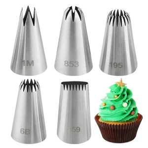 5 Pcs Large Piping Tips,Frosting Icing Tips for Cupcakes | Cake Decorating Tools,Stainless Steel Piping Tip for Cupcakes, Cake, Cookie and Decorating 5 Pcs Large Piping Tips,Frosting Icing Tips for Cupcakes | Cake Decorating Tools,Stainless Steel Piping Tip for Cupcakes, Cake, Cookie and Decorating