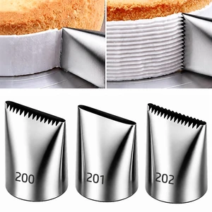 Extra Large Basketweave Piping Tips, Seamless | 3 Pieces, 200 201 202, Wide Decorating Openings Extra Large Basketweave Piping Tips, Seamless | 3 Pieces, 200 201 202, Wide Decorating Openings