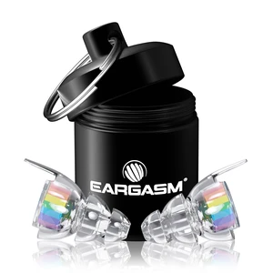 High Fidelity Rainbow Earplugs for Concerts, Festivals, Musicians, DJs, Night-Life, Motorcycle Hearing Protection - Reusable Ear Plugs for High Fidelity Noise Reduction up to 21 dB High Fidelity Rainbow Earplugs for Concerts, Festivals, Musicians, DJs, Night-Life, Motorcycle Hearing Protection - Reusable Ear Plugs for High Fidelity Noise Reduction up to 21 dB