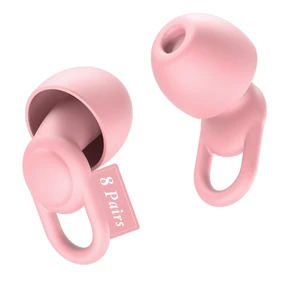 Silicone Reusable Soft Comfortable Earplugs for Sleeping, Flights & Noise Sensitivity - 16 Ear Tips in XS/S/M/L, with 2 Travel Boxes - 33dB Noise Cancelling (Pink) Silicone Reusable Soft Comfortable Earplugs for Sleeping, Flights & Noise Sensitivity - 16 Ear Tips in XS/S/M/L, with 2 Travel Boxes - 33dB Noise Cancelling (Pink)