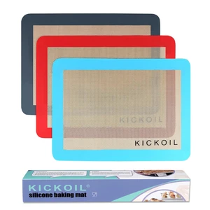 Silicone Baking Mats Set of 3, Non-Stick Reusable BPA-Free Oven Liners | Non Slip Silicone Baking Sheet for Cookies, Macarons, Bread and Pastry, Dishwasher Safe, 11.6'' x 8.5''(Quarter) Silicone Baking Mats Set of 3, Non-Stick Reusable BPA-Free Oven Liners | Non Slip Silicone Baking Sheet for Cookies, Macarons, Bread and Pastry, Dishwasher Safe, 11.6'' x 8.5''(Quarter)