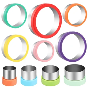 10 Pcs Round Cookie Cutters Set Stainless Steel Biscuit Cutter 10 Pcs Round Cookie Cutters Set Stainless Steel Biscuit Cutter