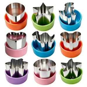 9 Pack 1.5 Inch Mini Fruit Vegetable Cookie Cutters Shapes Set for Kids | Small Stainless Steel Sandwich Food Cutter, Fun Shapes Dinosaur, Heart, Star, Starfish, Mushroom for Lunch, Cheese & Clay 9 Pack 1.5 Inch Mini Fruit Vegetable Cookie Cutters Shapes Set for Kids | Small Stainless Steel Sandwich Food Cutter, Fun Shapes Dinosaur, Heart, Star, Starfish, Mushroom for Lunch, Cheese & Clay