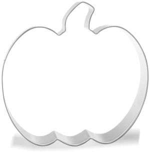 Pumpkin Cookie Cutter, 4 x 3.8 inch, Stainless Steel Pumpkin Cookie Cutter, 4 x 3.8 inch, Stainless Steel