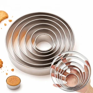 6 PCS Round Cookie Cutters, Stainless Steel Circle Biscuit Cutters for Baking, Multi Size Cookie Shaper for Pastry Donuts Fondant Sandwich 6 PCS Round Cookie Cutters, Stainless Steel Circle Biscuit Cutters for Baking, Multi Size Cookie Shaper for Pastry Donuts Fondant Sandwich
