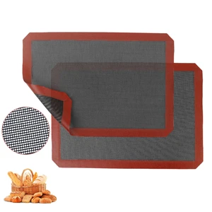 2PCS 16.5"x11.6" Perforated Baking Mats, Silicone Half Sheet Pan Black | Hollow Out Reusable Oven Liners Heat Resistant Non-Stick Mat for Making Cookie/Bread/Pizza/Macaron/Pastry/Eclair(Corner Cut) 2PCS 16.5"x11.6" Perforated Baking Mats, Silicone Half Sheet Pan Black | Hollow Out Reusable Oven Liners Heat Resistant Non-Stick Mat for Making Cookie/Bread/Pizza/Macaron/Pastry/Eclair(Corner Cut)