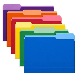 Colored File Folders, 6 Assorted Colors, Letter Size, 1/3 Cut Tabs, 18 Pack | 6 Rainbow Colors, 3 Folders Per Color, Expandable Capacity, Thick Paper, Fits 8.5x11 Paper, Back to School,Office Supplies Colored File Folders, 6 Assorted Colors, Letter Size, 1/3 Cut Tabs, 18 Pack | 6 Rainbow Colors, 3 Folders Per Color, Expandable Capacity, Thick Paper, Fits 8.5x11 Paper, Back to School,Office Supplies