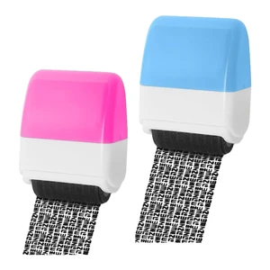 2 Pack Identity Theft Protection Roller Stamp Confidential Privacy Stamp for Mail Address ID Blackout, Guard Your Personal Info with Security Ink Roller, Address Blocker for Privacy 2 Pack Identity Theft Protection Roller Stamp Confidential Privacy Stamp for Mail Address ID Blackout, Guard Your Personal Info with Security Ink Roller, Address Blocker for Privacy