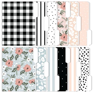 Cute Decorative File Folders, 12 Pack 3-Tab Letter Size, Boho Manila | 1/3 Cut Tabs Heavy Duty File Folder for Home, Office & School, Top Tab File Folders for Filing Documents Organizing Paperwork Cute Decorative File Folders, 12 Pack 3-Tab Letter Size, Boho Manila | 1/3 Cut Tabs Heavy Duty File Folder for Home, Office & School, Top Tab File Folders for Filing Documents Organizing Paperwork