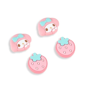 Thumb Grip Caps Compatible with Nintendo Switch 2, Silicone Joystick Grip Caps for Switch 2025, 4pcs, MLD Bunny Style, Pink Thumb Grip Caps Compatible with Nintendo Switch 2, Silicone Joystick Grip Caps for Switch 2025, 4pcs, MLD Bunny Style, Pink