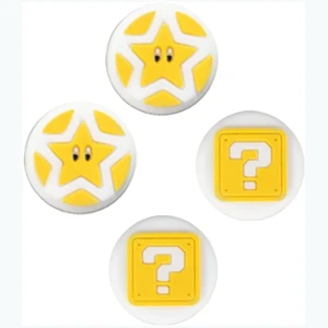 Cute Switch Thumb Grip Caps Compatible with Nintendo OLED/Lite Console, Kawaii Soft Skin Silicone 3D Analog Stick Button Cover for NS Joycon Controller, 4PCS Joystick Cap (Question Block) Cute Switch Thumb Grip Caps Compatible with Nintendo OLED/Lite Console, Kawaii Soft Skin Silicone 3D Analog Stick Button Cover for NS Joycon Controller, 4PCS Joystick Cap (Question Block)