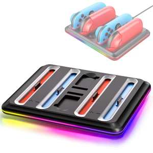 for Nintendo Switch 2 Joy-Cons Controller Fast Charging Dock, 4 in 1 Magnetic Design Fast Charging Stand Station with RGB Indicators for Nintendo Switch 2 Accessories for Nintendo Switch 2 Joy-Cons Controller Fast Charging Dock, 4 in 1 Magnetic Design Fast Charging Stand Station with RGB Indicators for Nintendo Switch 2 Accessories