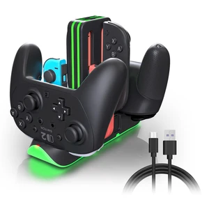 Switch 2 Controller Charger, Dock for Joy-Con 2 & Pro Controllers | 6-in-1 charging dock with RGB LED indicators, compatible with Switch 2 Joy-Con 2, Switch Joy-Con and Pro Controllers Switch 2 Controller Charger, Dock for Joy-Con 2 & Pro Controllers | 6-in-1 charging dock with RGB LED indicators, compatible with Switch 2 Joy-Con 2, Switch Joy-Con and Pro Controllers