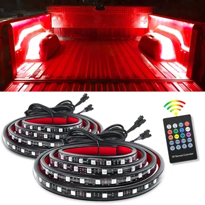 TL-31 2PCS 60Inch RGB Truck Bed Light Strip Kit 180 LED RF Remote Control with On Off Switch Blade Fuse 2Way Splitter Extension Cable for Cargo Pickup Truck SUV RV Boat, 2 Years Warranty TL-31 2PCS 60Inch RGB Truck Bed Light Strip Kit 180 LED RF Remote Control with On Off Switch Blade Fuse 2Way Splitter Extension Cable for Cargo Pickup Truck SUV RV Boat, 2 Years Warranty