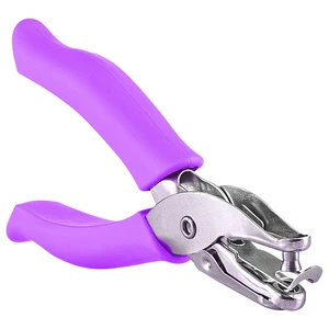 Single Hole Punch Purple 1/4" Hole Puncher Single with Soft Grid Handles, Circle Shape Paper Punch, Hole Puncher for Crafts in Home, Office, Classroom Kids and Adults Single Hole Punch Purple 1/4" Hole Puncher Single with Soft Grid Handles, Circle Shape Paper Punch, Hole Puncher for Crafts in Home, Office, Classroom Kids and Adults