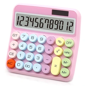 Pink Calculator, Solar Calculators Desktop, Big Button Calculator for Desk | Large Button Calculator with Large LCD Display, Powered by two Modes, Pink Desk Accessories for Offices, Schools and Homes Pink Calculator, Solar Calculators Desktop, Big Button Calculator for Desk | Large Button Calculator with Large LCD Display, Powered by two Modes, Pink Desk Accessories for Offices, Schools and Homes