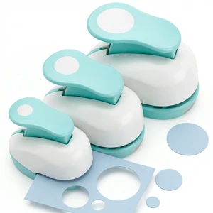 3PCS Circle Hole Punch Set, 1, 5/8, 3/8 Inch Paper Craft Cutters | Blue, Precision Lever Punches for 70g-120g Paper, for Scrapbooking, Card Making, Junk Journals, and DIY Photo Albums 3PCS Circle Hole Punch Set, 1, 5/8, 3/8 Inch Paper Craft Cutters | Blue, Precision Lever Punches for 70g-120g Paper, for Scrapbooking, Card Making, Junk Journals, and DIY Photo Albums