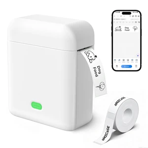 L12 Label Maker Machine with 1 Tape, Bluetooth Label Printer, White | Creative App & Multiple Templates, Inkless Printing, Built-in Cutter, Ideal for Home/Kitchen/School/Office Organization L12 Label Maker Machine with 1 Tape, Bluetooth Label Printer, White | Creative App & Multiple Templates, Inkless Printing, Built-in Cutter, Ideal for Home/Kitchen/School/Office Organization