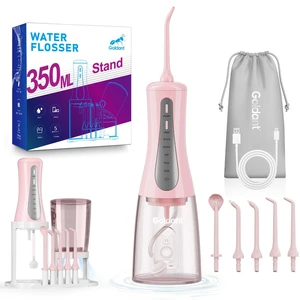 2026 New 350ML Water Flosser with Drainage & Storage Stand, Keeps Dry & Clean, 5 Modes, 360°Nozzle, Cordless Rechargeable, IPX7 Waterproof, Portable for Home & Travel (Pink) 2026 New 350ML Water Flosser with Drainage & Storage Stand, Keeps Dry & Clean, 5 Modes, 360°Nozzle, Cordless Rechargeable, IPX7 Waterproof, Portable for Home & Travel (Pink)