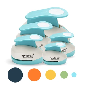 5 Circle Paper Punch, Handmade Scrapbook Paper Puncher, Different Size of Scrapbooking Punches Crafting Designs for Office Supplies, Card Making, DIY Albums Photos, Classic White 5 Circle Paper Punch, Handmade Scrapbook Paper Puncher, Different Size of Scrapbooking Punches Crafting Designs for Office Supplies, Card Making, DIY Albums Photos, Classic White