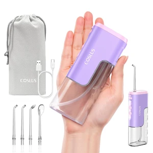 T40 Mini Water Flosser for Travel, Portable Compact Design, Purple | Cordless Oral Irrigator, Built-in Tip Storage, 4 Modes for Braces, Orthodontic, Sensitive Teeth, On-the-Go Use, IPX7 T40 Mini Water Flosser for Travel, Portable Compact Design, Purple | Cordless Oral Irrigator, Built-in Tip Storage, 4 Modes for Braces, Orthodontic, Sensitive Teeth, On-the-Go Use, IPX7