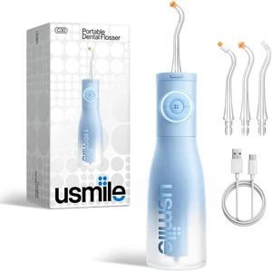 C30 Cordless Water Flosser, 300ml Tank, 5 Modes, IPX7, Blue | S-Shaped Nozzle, USB-C Rechargeable Portable Oral Irrigator for Braces, Sensitive Gums, Teeth Cleaner, Home & Travel C30 Cordless Water Flosser, 300ml Tank, 5 Modes, IPX7, Blue | S-Shaped Nozzle, USB-C Rechargeable Portable Oral Irrigator for Braces, Sensitive Gums, Teeth Cleaner, Home & Travel