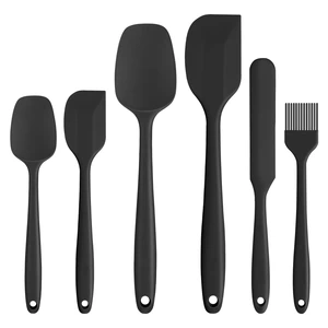 kitchen utensil Set, 6 Pieces Food Grade with Silicone Brush Heat-Resistant, Non-Stick BPA-free Rubber Spatula for Scraping, Baking, Cooking and Mixing. kitchen utensil Set, 6 Pieces Food Grade with Silicone Brush Heat-Resistant, Non-Stick BPA-free Rubber Spatula for Scraping, Baking, Cooking and Mixing.