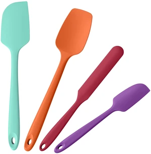 600°F Heat Resistant Silicone Spatula Scrapers (Set of 4, Multi-4) | Food Grade Kitchen Rubber Baking Cooking Tool Nonstick Utensil Set for Mixing, Scraping, Folding, Stirring, Serving 600°F Heat Resistant Silicone Spatula Scrapers (Set of 4, Multi-4) | Food Grade Kitchen Rubber Baking Cooking Tool Nonstick Utensil Set for Mixing, Scraping, Folding, Stirring, Serving