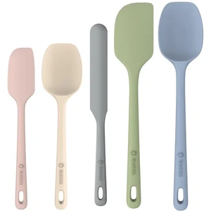 5 Pieces Silicone Spatulas Set, Heat Resistant Rubber Spatula | Food Grade Silicone, Heat Resistant Up to 600°F, Upgrade Strong Handle, Safe for Nonstick Cookware,Ideal for Cooking & Baking 5 Pieces Silicone Spatulas Set, Heat Resistant Rubber Spatula | Food Grade Silicone, Heat Resistant Up to 600°F, Upgrade Strong Handle, Safe for Nonstick Cookware,Ideal for Cooking & Baking