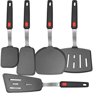 Mixed 5 Piece Silicone Spatula Set,No-Melt Handle and Blade | 600F Heat-Resistant,Kitchen Cooking Utensils for Nonstick Cookware, Spatula Turner for Egg,Pancake,Burger,Dishwasher Safe Mixed 5 Piece Silicone Spatula Set,No-Melt Handle and Blade | 600F Heat-Resistant,Kitchen Cooking Utensils for Nonstick Cookware, Spatula Turner for Egg,Pancake,Burger,Dishwasher Safe