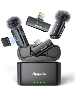Wireless Mini Lavalier Microphone for iPhone 17/16/15 Android,30H Playtime with Charging Case,Plug&Play Magnetic Mini Lapel Microphone with Noise Reduction for Content Creators,Vlog,Tiktok,YouTube Wireless Mini Lavalier Microphone for iPhone 17/16/15 Android,30H Playtime with Charging Case,Plug&Play Magnetic Mini Lapel Microphone with Noise Reduction for Content Creators,Vlog,Tiktok,YouTube