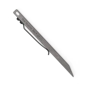 The Mighty Bar LT, Long Titanium Edition Pry Bar Tool, Stainless Steel Pocket Clip for EDC Made by Gear Spool The Mighty Bar LT, Long Titanium Edition Pry Bar Tool, Stainless Steel Pocket Clip for EDC Made by Gear Spool