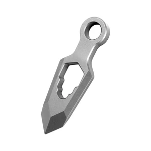 Titanium EDC Pry Bar Multitool, Mini Keychain Prybar Tool with Box Opener, Small Pocket Crowbar Tool Titanium EDC Pry Bar Multitool, Mini Keychain Prybar Tool with Box Opener, Small Pocket Crowbar Tool