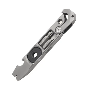 Titanium Pry Bar, Pocket Multi-tool,EDC Tool | EDC Multitool Titanium Companion for Men,Versatile Pry Tool, Bottle Opener, Wrench, ratchet screwdriver,Crowbar in One Titanium Pry Bar, Pocket Multi-tool,EDC Tool | EDC Multitool Titanium Companion for Men,Versatile Pry Tool, Bottle Opener, Wrench, ratchet screwdriver,Crowbar in One