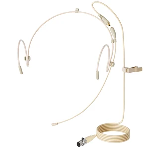 MIC-J 071S Headset Microphone Compatible with AKG and Samson Bodypacks | Mini XLR TA3F Detachable Cable, Beige Omnidirectional Condenser Headworn Mic for Presentations and Public Speaking MIC-J 071S Headset Microphone Compatible with AKG and Samson Bodypacks | Mini XLR TA3F Detachable Cable, Beige Omnidirectional Condenser Headworn Mic for Presentations and Public Speaking