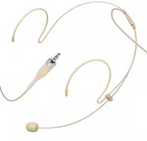 Headset Microphone Headworn Mic Compatible with Sennheiser | Double Over Ear Earset Hanging Condenser Omnidirectional Mic for Wireless Bodypack Transmitter System 3.5mm Female Screw Plug Headset Microphone Headworn Mic Compatible with Sennheiser | Double Over Ear Earset Hanging Condenser Omnidirectional Mic for Wireless Bodypack Transmitter System 3.5mm Female Screw Plug