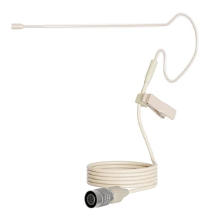 MIC-J S90 Earhook Microphone Compatible with Audio-Technica Bodypacks | Hirose 4 Pin Connector Omni Condenser Single-Ear Headset Headworn Microphone Lightweight Beige Low-Profile for Presentations MIC-J S90 Earhook Microphone Compatible with Audio-Technica Bodypacks | Hirose 4 Pin Connector Omni Condenser Single-Ear Headset Headworn Microphone Lightweight Beige Low-Profile for Presentations
