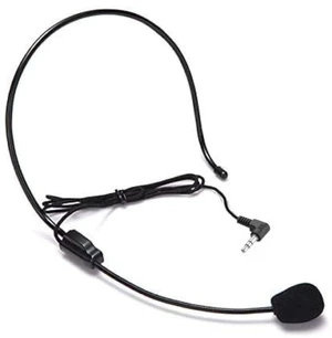 AKindle 3.5mm Wired Condenser Headset Microphone, Flexible Wired Boom Conference Speech Speaker for Coaches, Tour Guides,Presentations Cord Length 3.3ft AKindle 3.5mm Wired Condenser Headset Microphone, Flexible Wired Boom Conference Speech Speaker for Coaches, Tour Guides,Presentations Cord Length 3.3ft