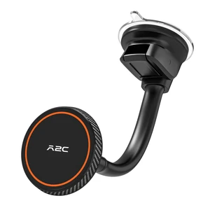 Magnetic Phone Holder for Car, Windshield Suction Cup Mount | Rock-Solid on Rough Roads 4.13" Shock-Absorbing Arm, 17 Powerful Magnets & 45-LB Suction Magnetic Phone Holder for Car, Windshield Suction Cup Mount | Rock-Solid on Rough Roads 4.13" Shock-Absorbing Arm, 17 Powerful Magnets & 45-LB Suction