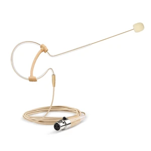 Headset Microphone Headworn Single Earset Over Ear Hanging Condenser Mic Compatible with AKG Wireless System Bodypack Transmitter, Ideal for Singing, Churches, Stage Performance Beige Headset Microphone Headworn Single Earset Over Ear Hanging Condenser Mic Compatible with AKG Wireless System Bodypack Transmitter, Ideal for Singing, Churches, Stage Performance Beige